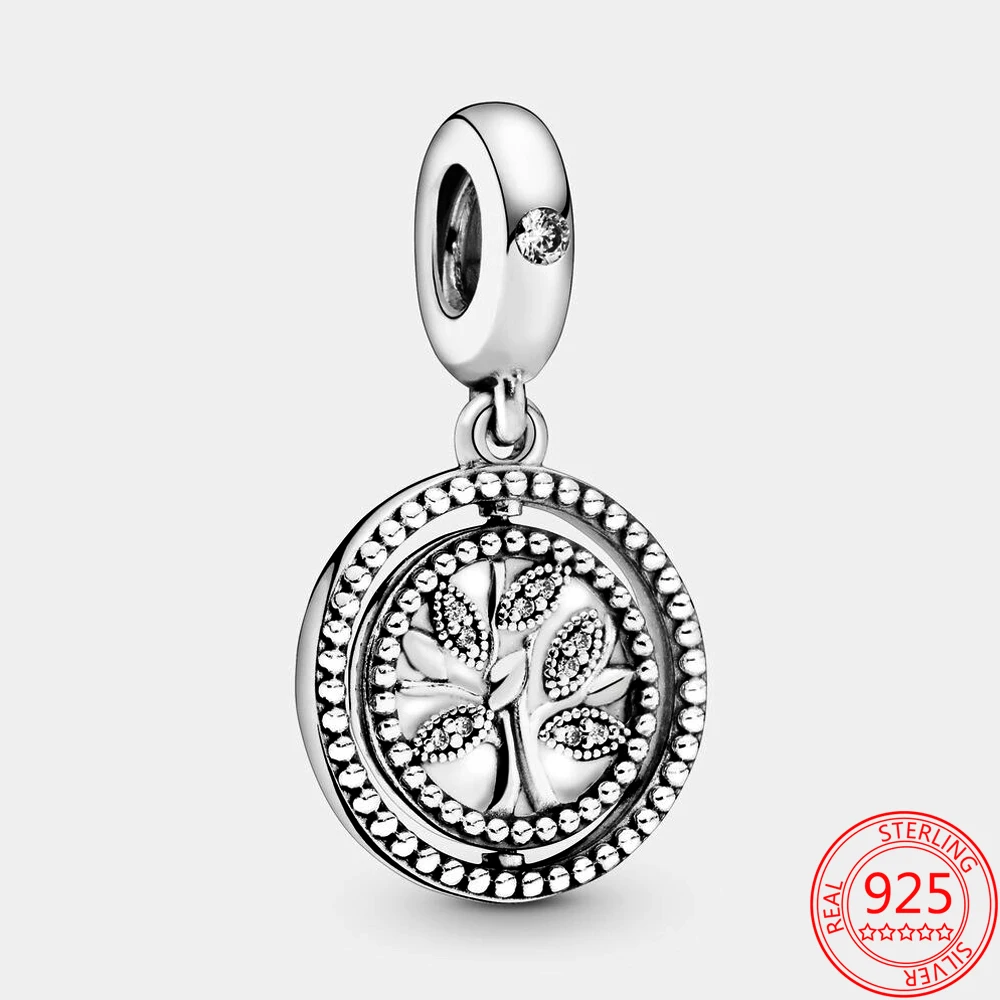 New 925 Sterling Silver Spinning Family Tree Charm Pendant Fit Original Pandora Bracelet Fine Silver Jewelry Gift for Women
New 925 Sterling Silver Spinning Family Tree Charm Pendant Fit Original Pandora Bracelet Fine Silver Jewelry Gift for Women