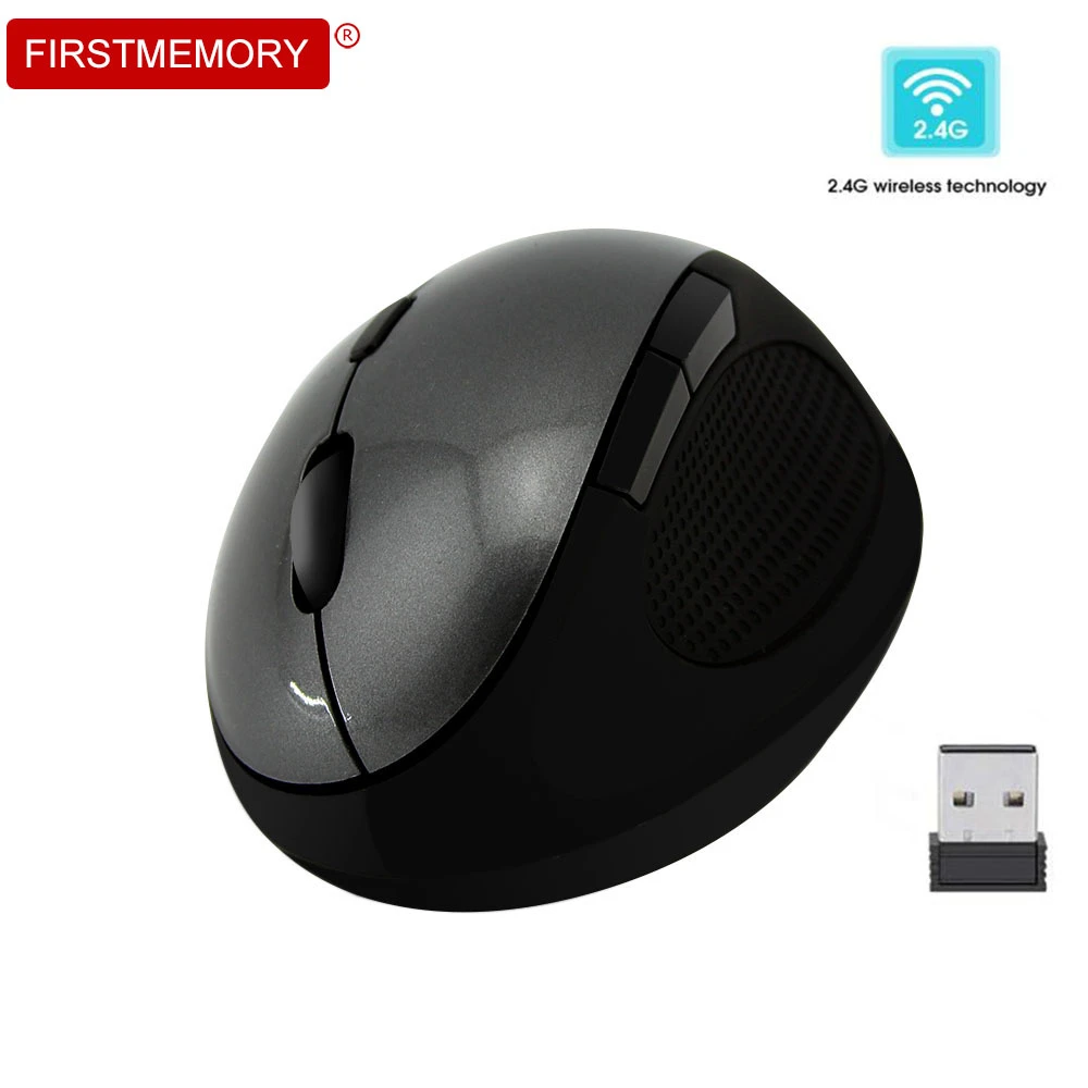 

Ergonomic Vertical Mouse 2.4G Wireless USB Optical Computer Mouse 6D Office Gaming Mice 1600DPI Wrist Healthy Mause For PC Gamer