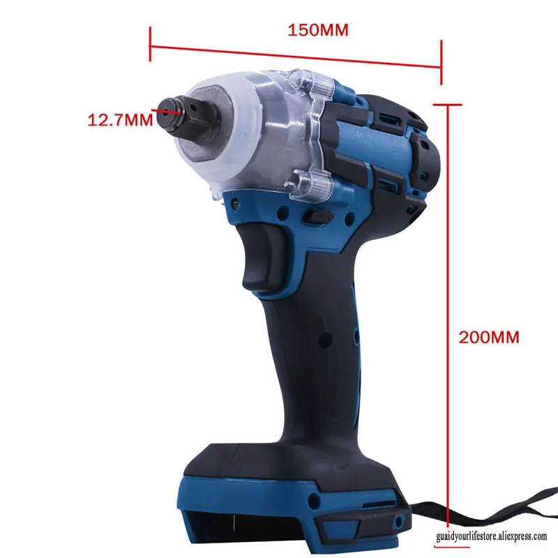18V 520Nm Electric Rechargeable Brushless Impact Wrench Cordless 1/2 Socket Wrench Power Tool For Makita Battery DTW285Z
18V 520Nm Electric Rechargeable Brushless Impact Wrench Cordless 1/2 Socket Wrench Power Tool For Makita Battery DTW285Z