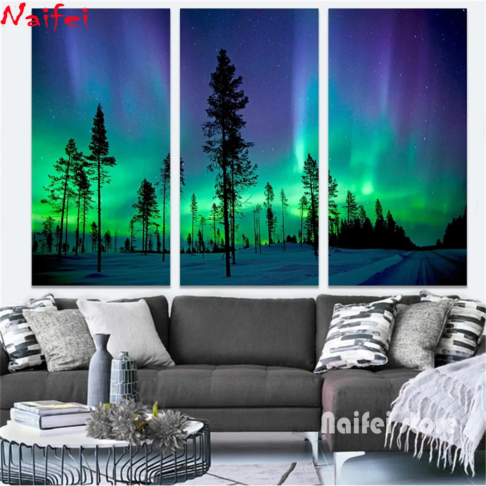 3 Panels 5D DIY Diamond Painting Northern Lights Full Diamond Embroidery Landscape Mosaic Cross Stitch Rhinestone Home Decor
3 Panels 5D DIY Diamond Painting Northern Lights Full Diamond Embroidery Landscape Mosaic Cross Stitch Rhinestone Home Decor