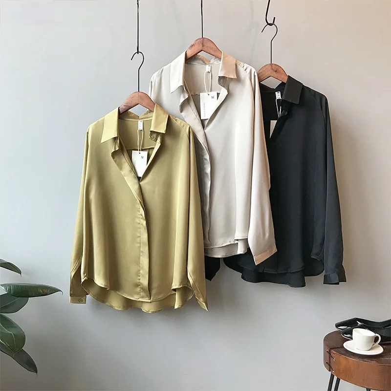 fashion woman blusas mujer elegant summer Imitation silk Long sleeve Women's shirt Top blouses and shirts women tops plus size
fashion woman blusas mujer elegant summer Imitation silk Long sleeve Women's shirt Top blouses and shirts women tops plus size