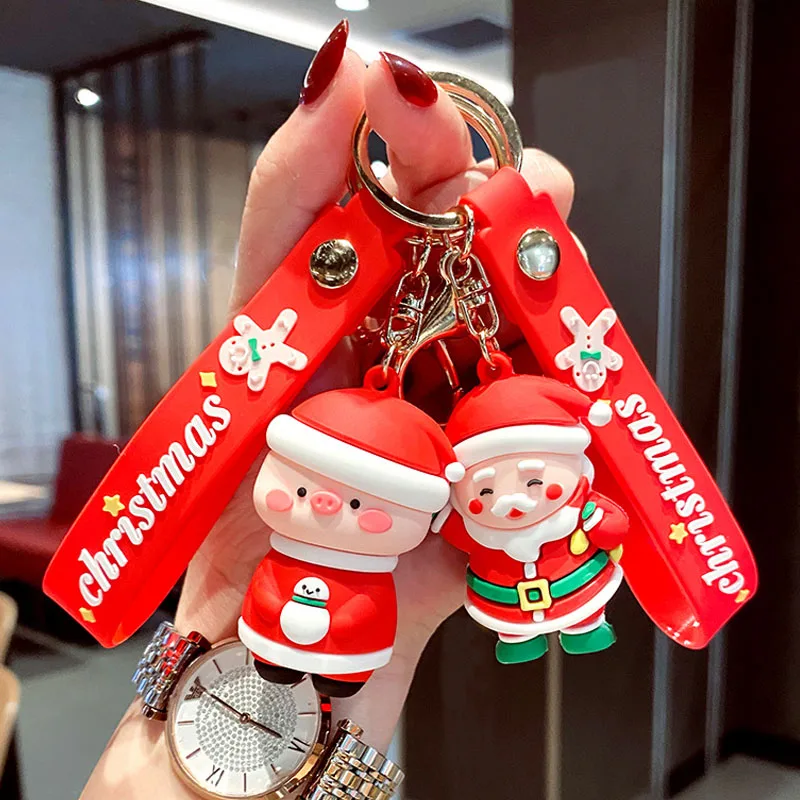 Cute Christmas Decoration Cartoon Santa Claus Elk Snowman Silicone Keychain For Women New Year Decoration Children Gift Keyrings
Cute Christmas Decoration Cartoon Santa Claus Elk Snowman Silicone Keychain For Women New Year Decoration Children Gift Keyrings