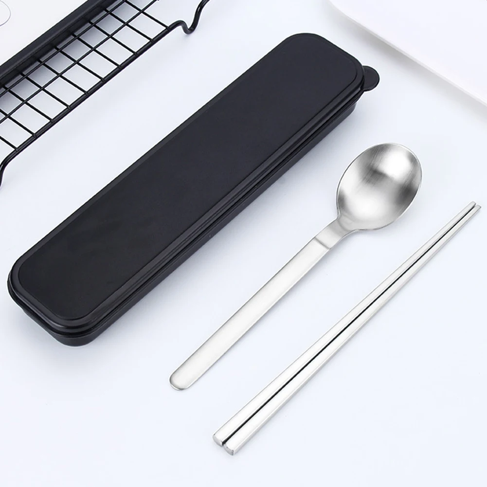 Tableware Set Spoon Stainless Steel Kitchen With Box School Students Chopsticks Portable Cutlery Travel High End Gifts Outdoor
Tableware Set Spoon Stainless Steel Kitchen With Box School Students Chopsticks Portable Cutlery Travel High End Gifts Outdoor