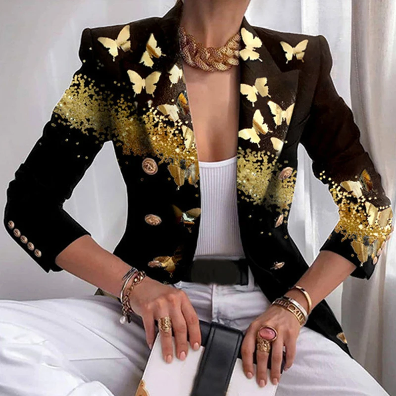 New Hot Sale Women Suit Slim Office Wear Coat Jacket Stitching Printed Fit Slim Coat Creative Outwear Trendy Blazer Coat 2021
New Hot Sale Women Suit Slim Office Wear Coat Jacket Stitching Printed Fit Slim Coat Creative Outwear Trendy Blazer Coat 2021