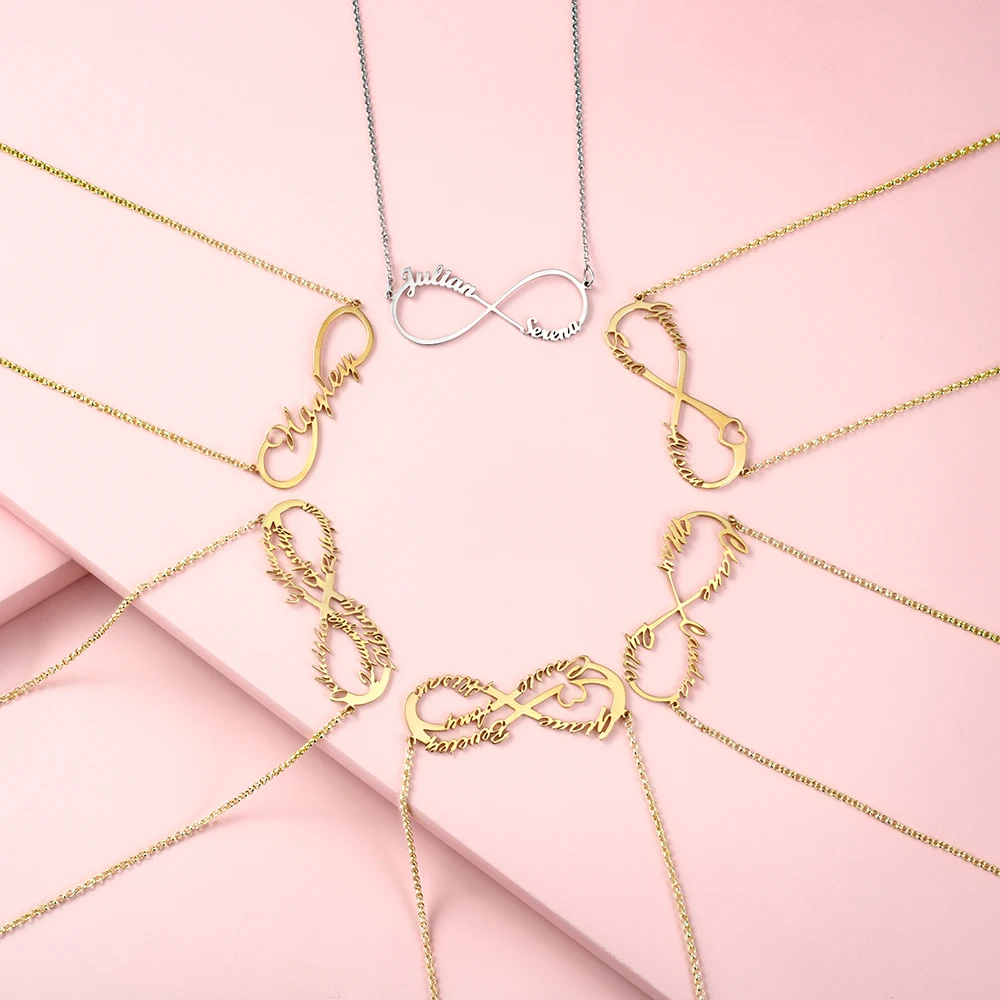 Jechic Silver 925 jewelry Personalized Infinity Name Necklaces Custom Made Nameplate BFF Necklace For Women Pendant Jewelry Gift
Jechic Silver 925 jewelry Personalized Infinity Name Necklaces Custom Made Nameplate BFF Necklace For Women Pendant Jewelry Gift