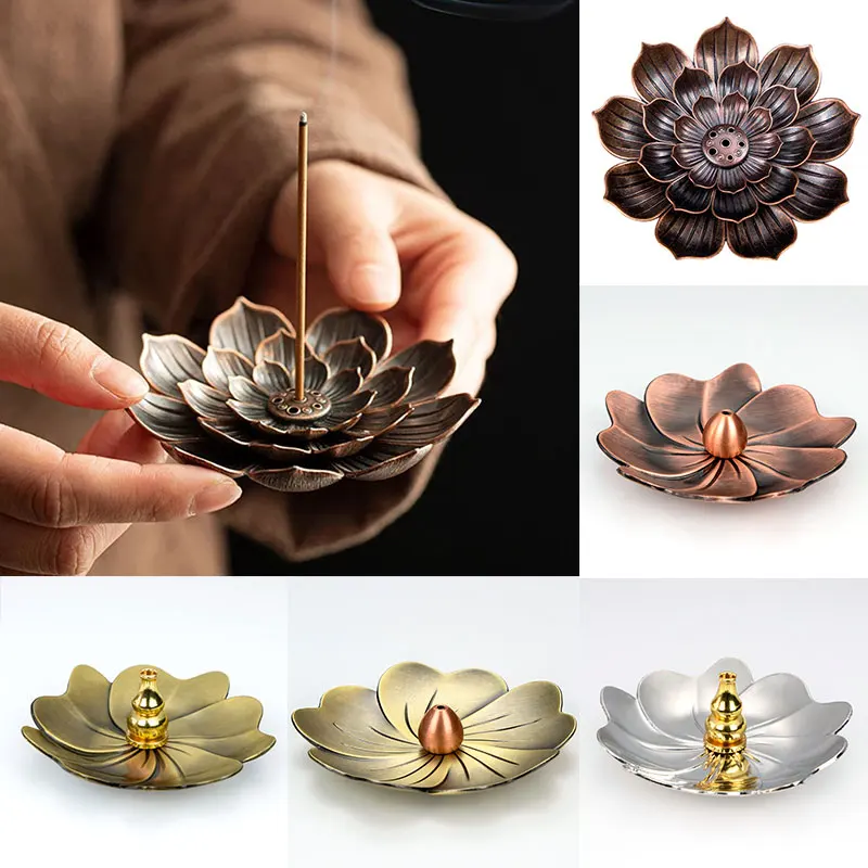 Retro Incense Burner Coil Holder Plate Burner Lotus Rack Ash Catcher Plate Sandalwood Sticks Holder for Home Decor
Retro Incense Burner Coil Holder Plate Burner Lotus Rack Ash Catcher Plate Sandalwood Sticks Holder for Home Decor