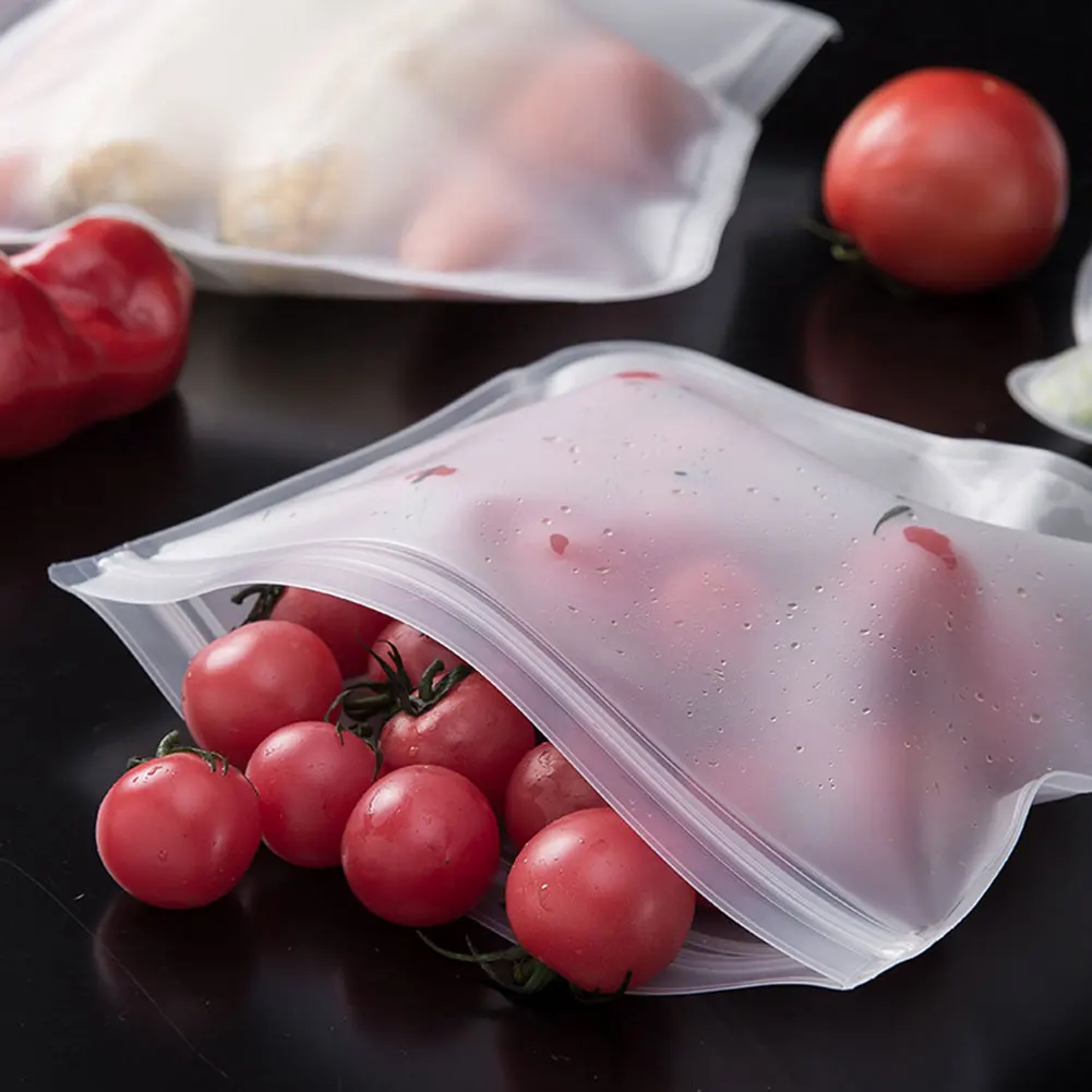 10Pcs EVA Silicone Food Storage Bag Reusable Freezer Bag Leakproof Top Zip Lock Bags Kitchen Organizer Fresh-keeping Bag
10Pcs EVA Silicone Food Storage Bag Reusable Freezer Bag Leakproof Top Zip Lock Bags Kitchen Organizer Fresh-keeping Bag