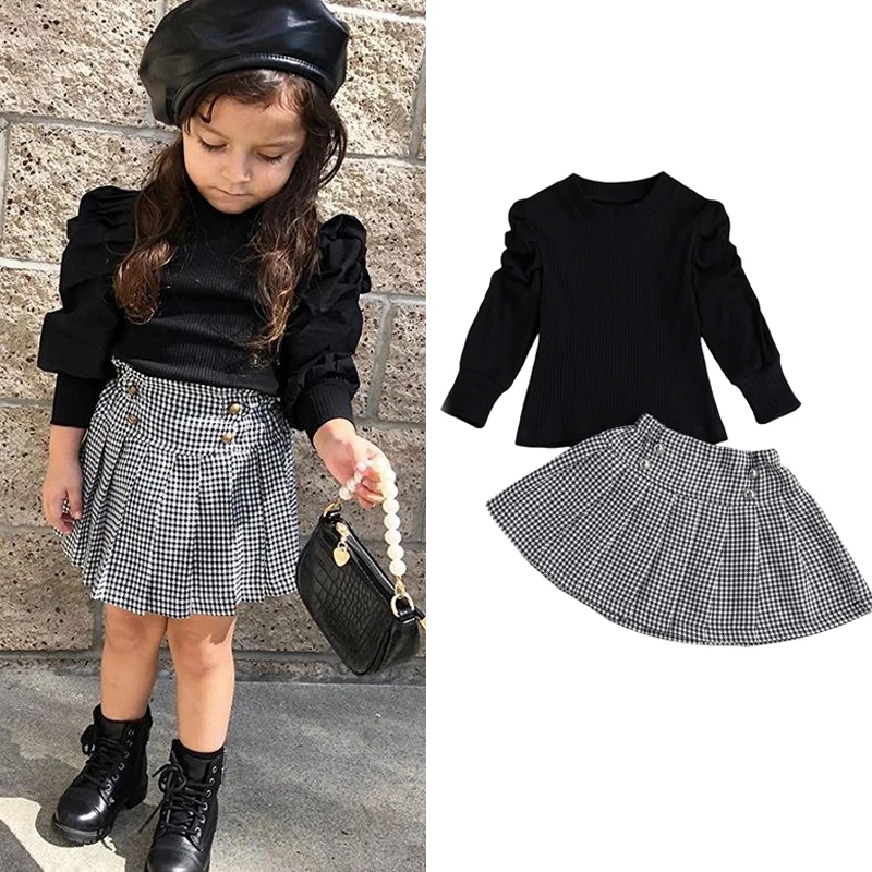 2PCS Infant Baby Girl Clothes Sets Turtleneck Sweater Tops + Plaid Skirt Outfits Clothing Toddler sets 1-5Y
2PCS Infant Baby Girl Clothes Sets Turtleneck Sweater Tops + Plaid Skirt Outfits Clothing Toddler sets 1-5Y