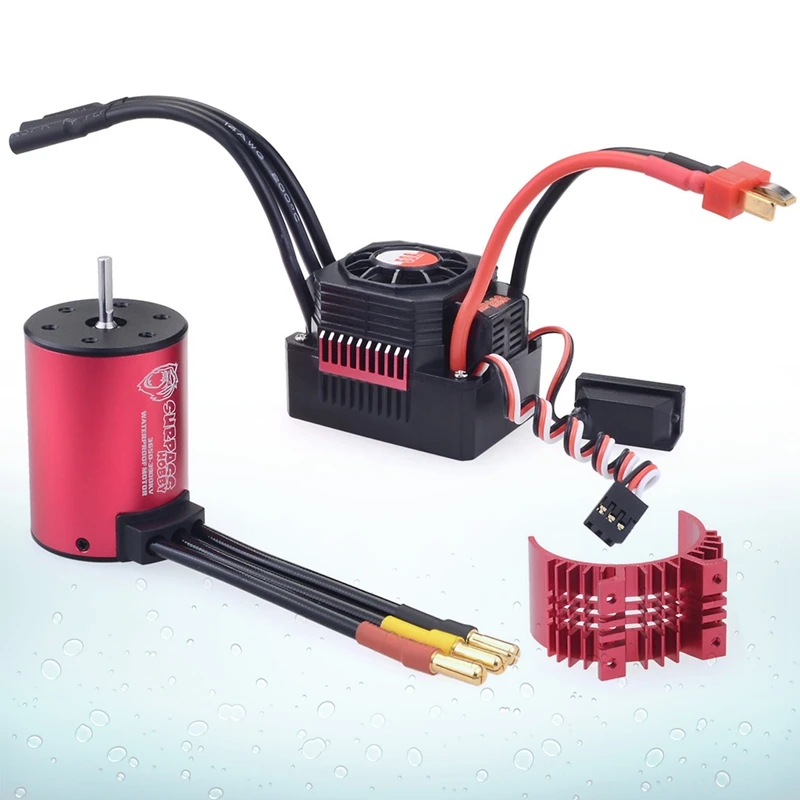 SURPASS HOBBY KK Waterproof 3650 3300KV Brushless Motor with Heat Sink 60A ESC for RC 1/10 Drift Racing Car 
SURPASS HOBBY KK Waterproof 3650 3300KV Brushless Motor with Heat Sink 60A ESC for RC 1/10 Drift Racing Car