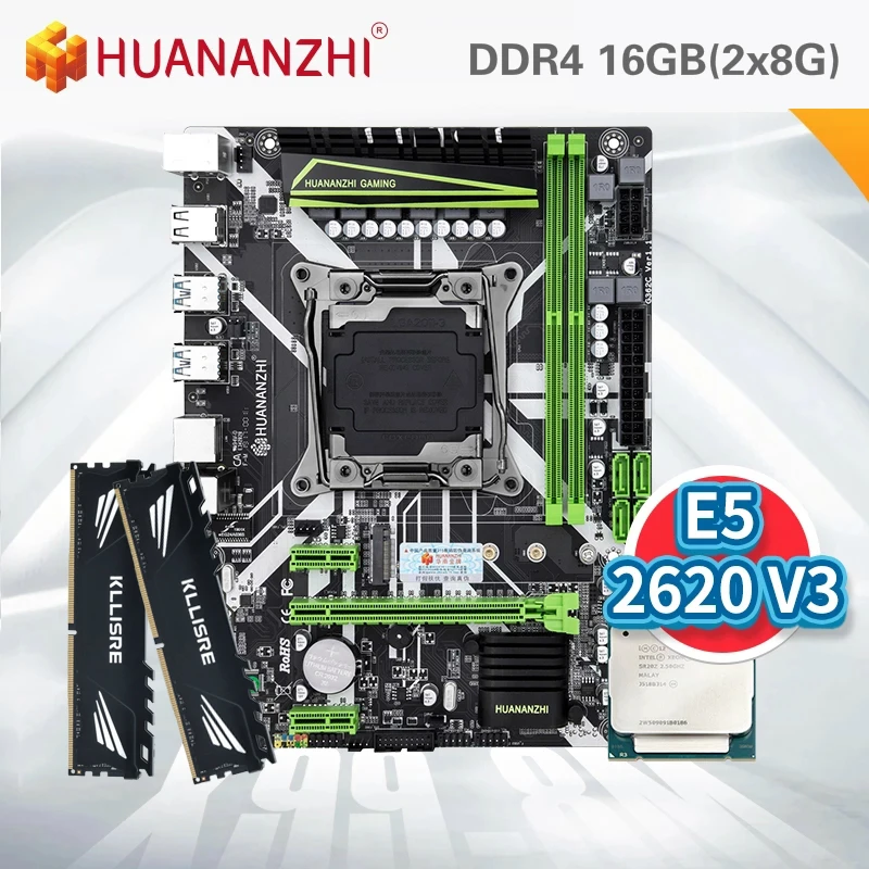 HUANANZHI X99 motherboard with XEON E5 2620 V3 2*8G DDR4 2666 NON-ECC memory combo kit set NVME USB3.0 ATX Server
HUANANZHI X99 motherboard with XEON E5 2620 V3 2*8G DDR4 2666 NON-ECC memory combo kit set NVME USB3.0 ATX Server
