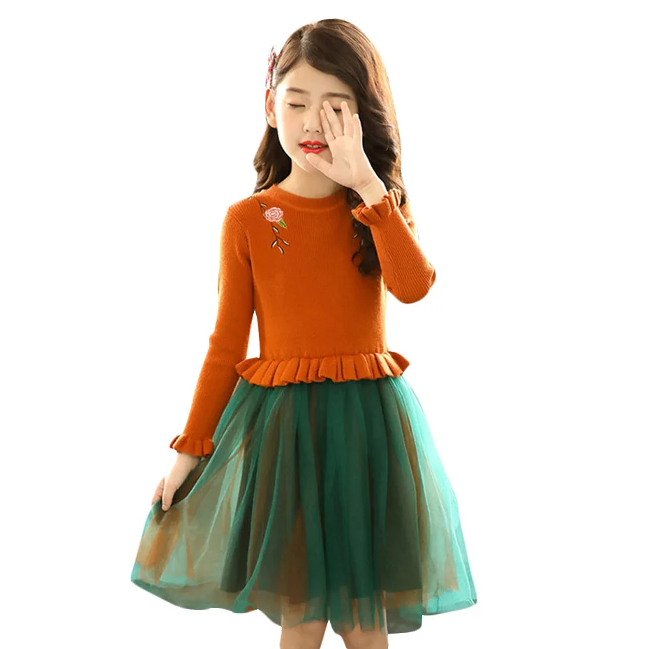 Dress For Girls Winter Sweater Dress Kids Long Sleeve Patchwork Dress Girl Party Teenage Girl Clothes 6 8 10 12 13 14 Year
Dress For Girls Winter Sweater Dress Kids Long Sleeve Patchwork Dress Girl Party Teenage Girl Clothes 6 8 10 12 13 14 Year
