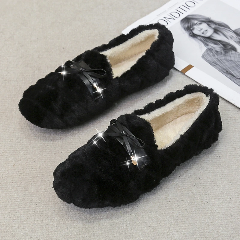 Туфли женские с пушистым узором, мягкие удобные туфли-лодочки на плоской подошве, с бантом, Осень-зима 2021
Туфли женские с пушистым узором, мягкие удобные туфли-лодочки на плоской подошве, с бантом, Осень-зима 2021