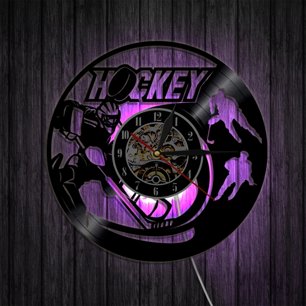 Hockey Player Hurling Wall Clock Sport Theme Hockey Player Vinyl Record Wall Clock Home Decorative Gift for Hockey Player reloj
Hockey Player Hurling Wall Clock Sport Theme Hockey Player Vinyl Record Wall Clock Home Decorative Gift for Hockey Player reloj