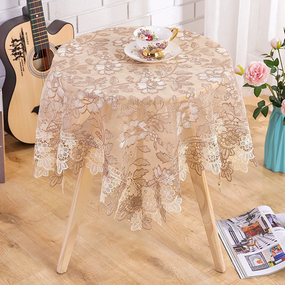New Lace Tablecloth Pastoral Round Embroidery Flower Desktop Table Cover Polyester Soft Home Party Dinner Table Decor Tablecloth
New Lace Tablecloth Pastoral Round Embroidery Flower Desktop Table Cover Polyester Soft Home Party Dinner Table Decor Tablecloth