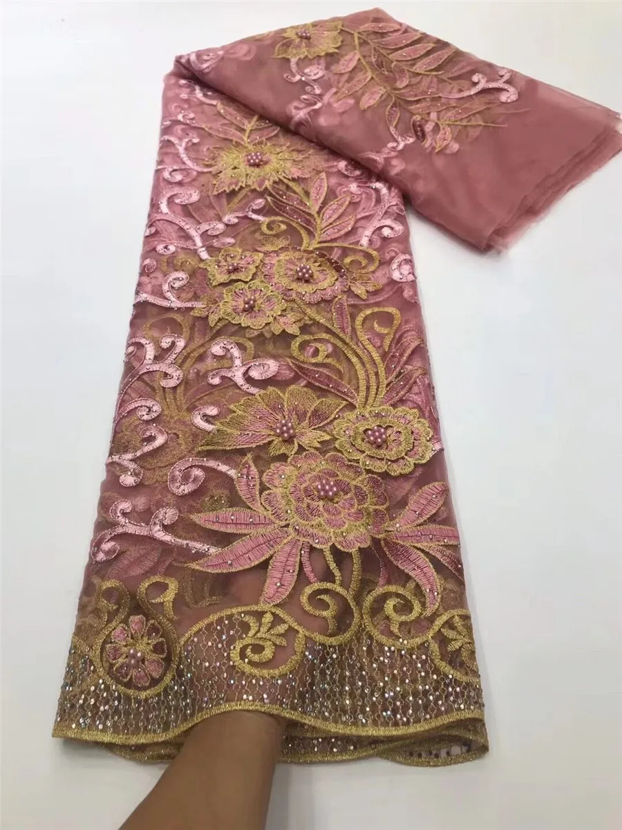 New French Net Fabric African Bridal Beaded Lace Cloth Nigerian Tulle Embroidered Mesh Material Tissu Africain En Dentelle GN10
New French Net Fabric African Bridal Beaded Lace Cloth Nigerian Tulle Embroidered Mesh Material Tissu Africain En Dentelle GN10