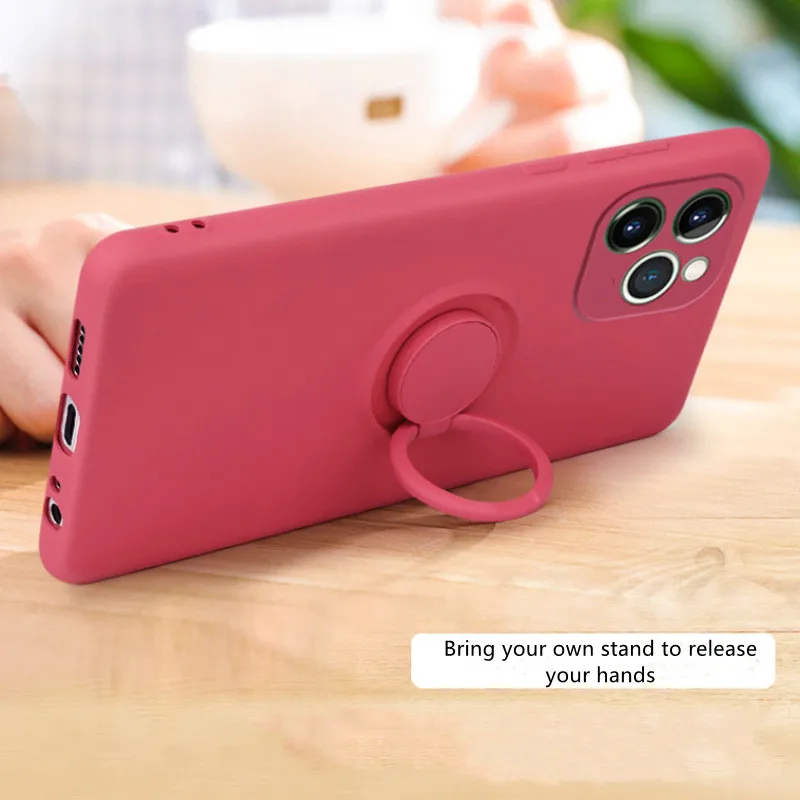Suitable For IPhone12 Mobile Phone Case Apple SE Liquid Silicone Creative Bracket Ring XR Fine Hole Bag Protective Cover 
Suitable For IPhone12 Mobile Phone Case Apple SE Liquid Silicone Creative Bracket Ring XR Fine Hole Bag Protective Cover