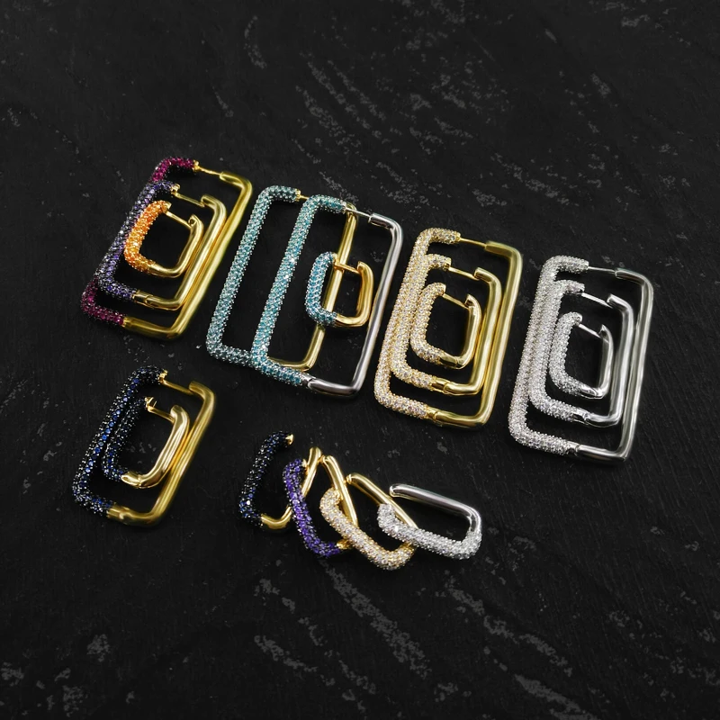 Amaia 925 Silver Earring For Women Full Zircon Earring Luxury Brand Monaco Jewelry Single Square Geometric Crystal Earrings
Amaia 925 Silver Earring For Women Full Zircon Earring Luxury Brand Monaco Jewelry Single Square Geometric Crystal Earrings