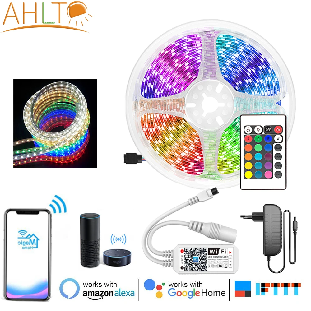 WIFI Infrared 2835 5050 RGB LED Diode Strip Remote Control Adapter Ambilight LED Light Strip Home Decoration neon light For Room
WIFI Infrared 2835 5050 RGB LED Diode Strip Remote Control Adapter Ambilight LED Light Strip Home Decoration neon light For Room