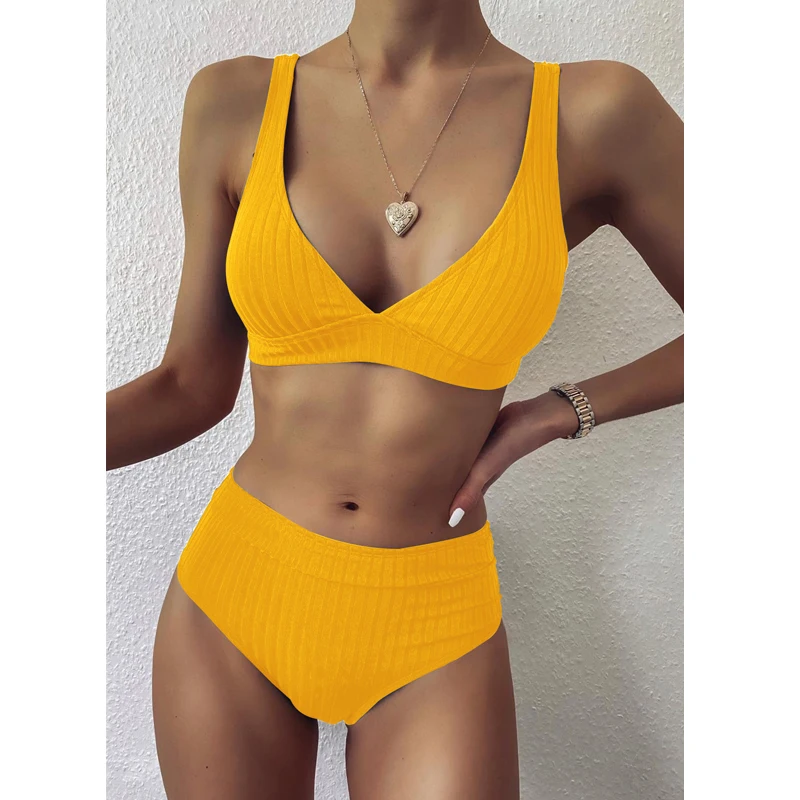 Sexy Solid Ribbed Bikini 2021 Micro High Waist Swimsuit Women Stripe Bikinis Set Swimwear Female Bathing Suit Beachwear Biquini
Sexy Solid Ribbed Bikini 2021 Micro High Waist Swimsuit Women Stripe Bikinis Set Swimwear Female Bathing Suit Beachwear Biquini