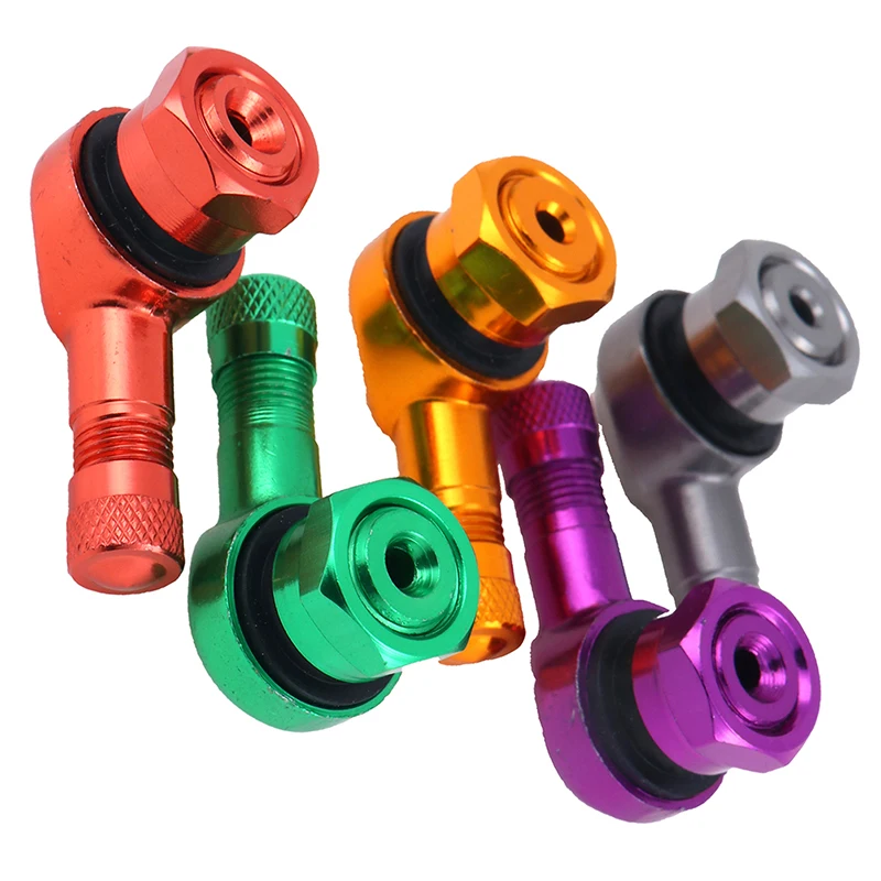 2pcs 90 Degree Angle CNC Aluminum Valve Stem Motorcycle Wheel Tire Tubeless Valve Stems For 10mm 11.3mm Rim Wheel Parts
2pcs 90 Degree Angle CNC Aluminum Valve Stem Motorcycle Wheel Tire Tubeless Valve Stems For 10mm 11.3mm Rim Wheel Parts