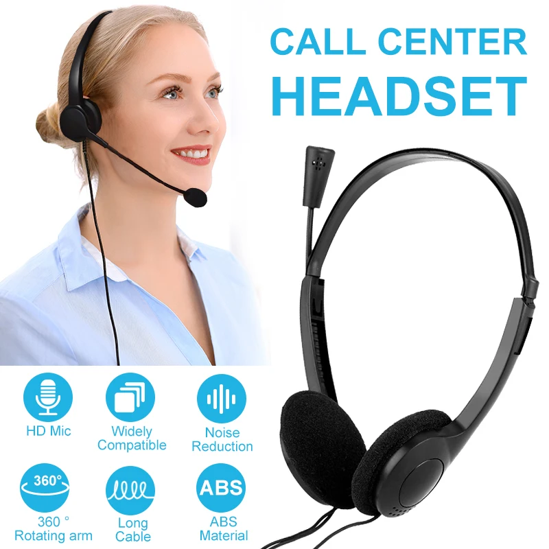 3.5 Mm Headphone Wired Earphone With Microphone Noise Canceling Computer Headset Lightweight For Laptop PC School Children New
3.5 Mm Headphone Wired Earphone With Microphone Noise Canceling Computer Headset Lightweight For Laptop PC School Children New