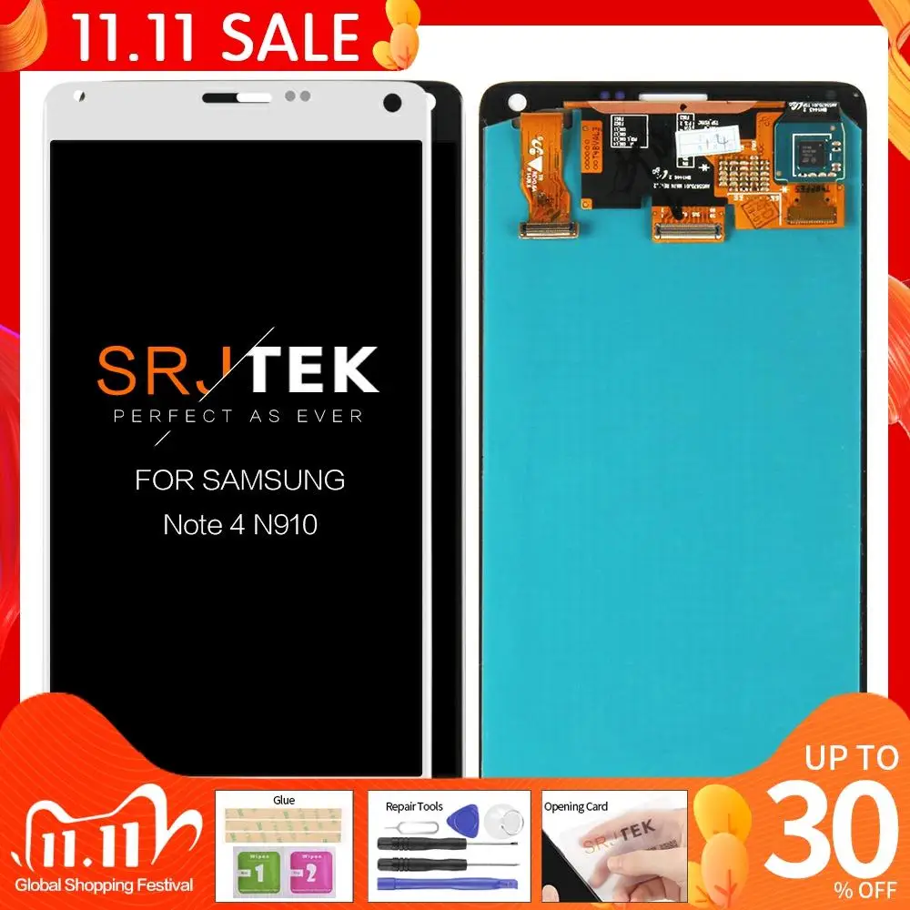 ЖК-дисплей AMOLED для SAMSUNG Galaxy Note 4, сенсорный экран для SAMSUNG Note 4, N910, N910C, N910A, N910F, N9100, оригинал
ЖК-дисплей AMOLED для SAMSUNG Galaxy Note 4, сенсорный экран для SAMSUNG Note 4, N910, N910C, N910A, N910F, N9100, оригинал
