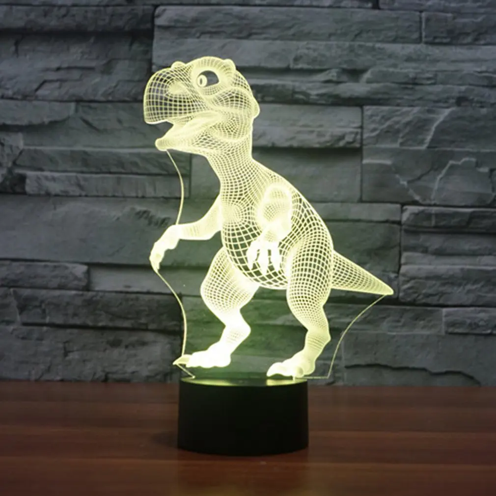3D Night Lamp Acrylic Desktop Nightlight Dinosaur Lamp for Home Bedroom Decoration Xmas Birthday Gift for Kid Dropshipping
3D Night Lamp Acrylic Desktop Nightlight Dinosaur Lamp for Home Bedroom Decoration Xmas Birthday Gift for Kid Dropshipping