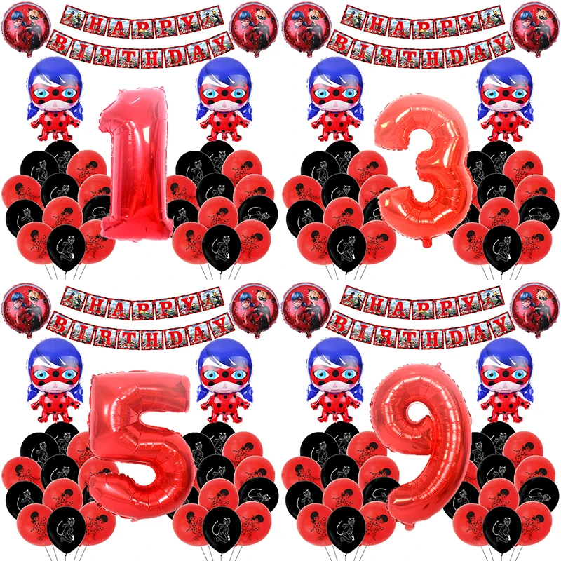 44PCS Miraculous Lady Girl Party Balloon Decoration Customizable Background Happy Birthday Flag Baby Shower Party Supplies Decor
44PCS Miraculous Lady Girl Party Balloon Decoration Customizable Background Happy Birthday Flag Baby Shower Party Supplies Decor