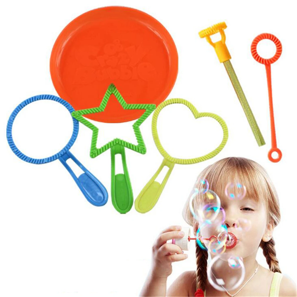 6PCS Water Bubble Blowing Toys Outdoor Fun Soap Water Blowing Bubble Soap Bubble Wand Set Stick Tray Kids Interactive Toys Kits
6PCS Water Bubble Blowing Toys Outdoor Fun Soap Water Blowing Bubble Soap Bubble Wand Set Stick Tray Kids Interactive Toys Kits