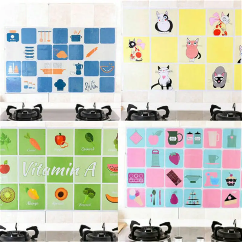 Bathroom Stickers Kitchen Wall Stickers Household Anti-Oil Decor Tile Ceramic
Bathroom Stickers Kitchen Wall Stickers Household Anti-Oil Decor Tile Ceramic