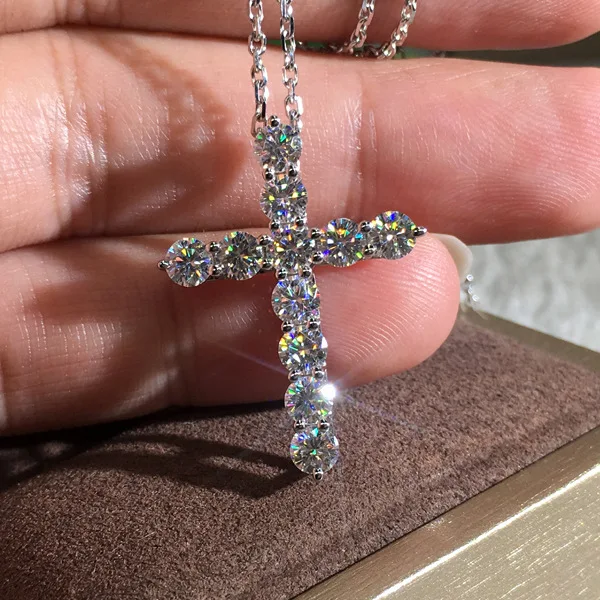 2022 New Fashion Cross Necklace silver color on the neck For Women Anniversary Gift Jewelry Wholesale Moonso X6152
2022 New Fashion Cross Necklace silver color on the neck For Women Anniversary Gift Jewelry Wholesale Moonso X6152