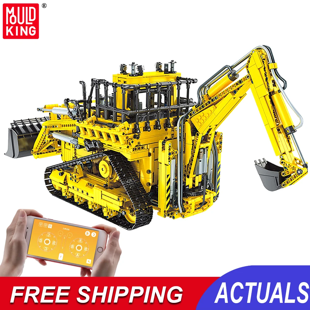 Mould King Remote Control Engineering Vehicle Building Blocks Car Model High-Tech App Rc Bulldozer Excavator Truck Boys Toys
Mould King Remote Control Engineering Vehicle Building Blocks Car Model High-Tech App Rc Bulldozer Excavator Truck Boys Toys