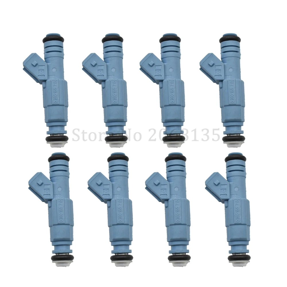 

8pcs Fuel Injectors For Pontiac Chevrolet Ford LS1 LT1 5.0L 5.7L 250cc V8 24lb 0280155715 0280155715