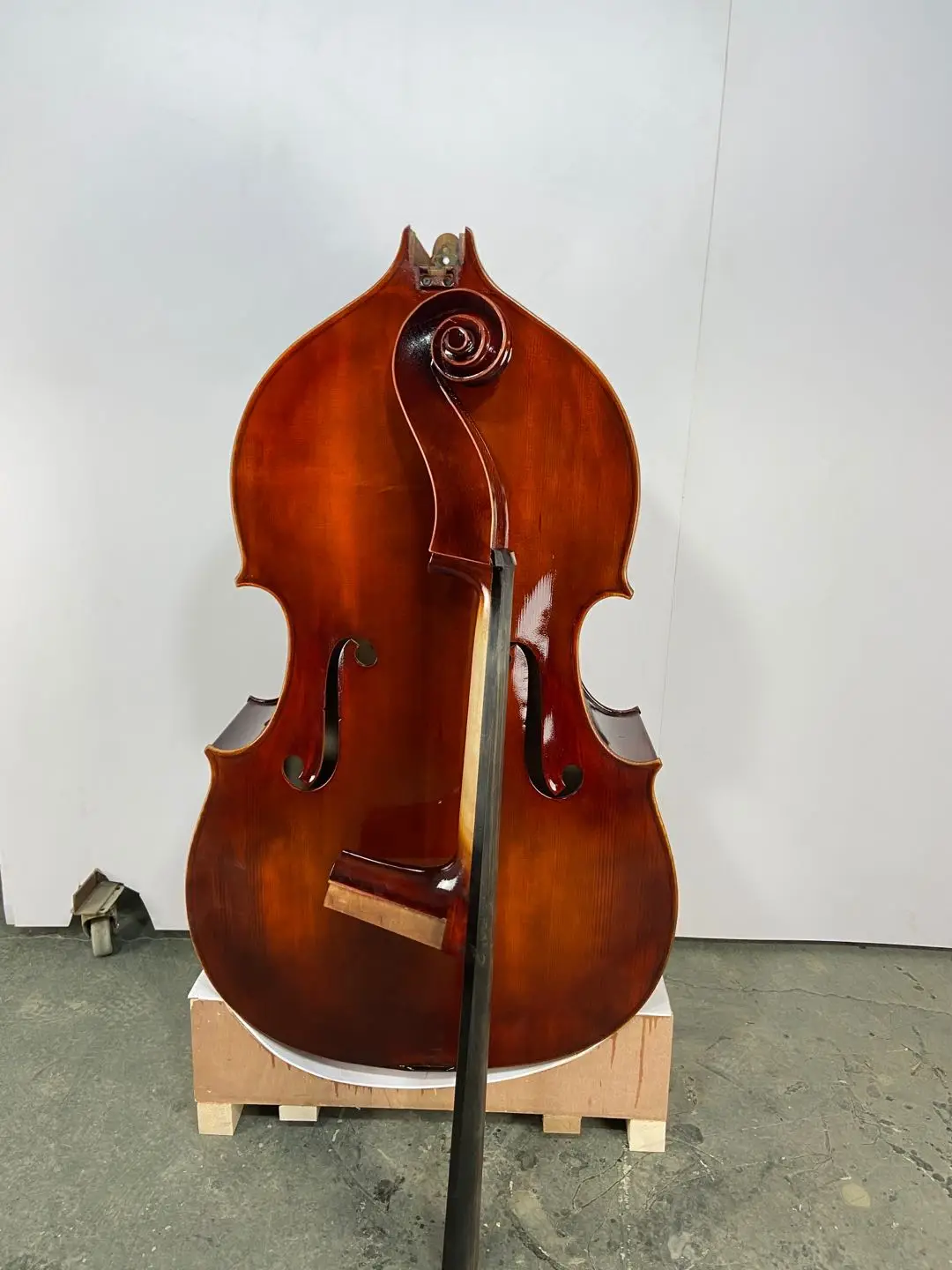 

Removable Head 3/4 Upright Double Bass Unfinished Solid Wood made of High Quality Maple Spruce Contrabass with All Accessories