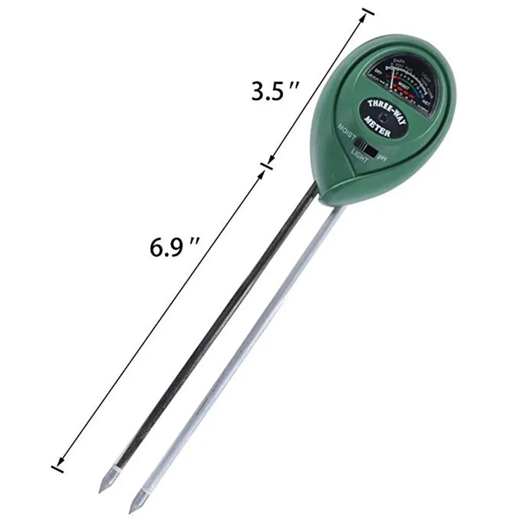 Three-In-One Ph Detector Soil Tester Soil Moisture Meter Soil Ph Meter Round Head No battery required
Three-In-One Ph Detector Soil Tester Soil Moisture Meter Soil Ph Meter Round Head No battery required