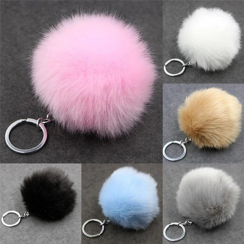 1Pcs Silver Metal Auto Key Chain Faux Rabbit Fur Ball Buckle Pom Pom Fluffy Porte Clef Llaveros Keychain For Bag
1Pcs Silver Metal Auto Key Chain Faux Rabbit Fur Ball Buckle Pom Pom Fluffy Porte Clef Llaveros Keychain For Bag