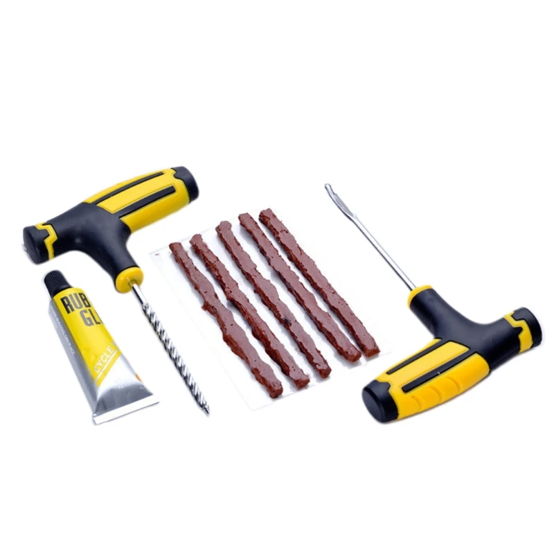 Professional Full Set Car Tire Puncture Repair Kit with Rubber Strips Emergency Puncture Vacuum Repair
Professional Full Set Car Tire Puncture Repair Kit with Rubber Strips Emergency Puncture Vacuum Repair