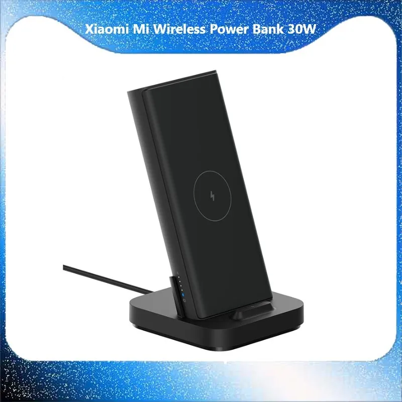 Внешний аккумулятор Xiaomi Mi Wireless Power Bank, максимальная мощность выходного порта 30Вт, беспроводная зарядка, в комплекте вертикальная подставка
Внешний аккумулятор Xiaomi Mi Wireless Power Bank, максимальная мощность выходного порта 30Вт, беспроводная зарядка, в комплекте вертикальная подставка