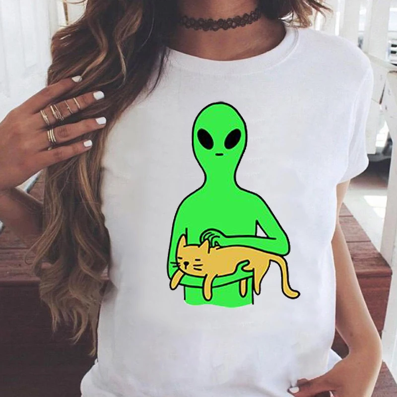 Summer 2021 Cartoon Kawaii Student loose Graphic Cat Printing Cute Ladlies 90s Animal Print T-Shirt Female Clothes Tops Tees
Summer 2021 Cartoon Kawaii Student loose Graphic Cat Printing Cute Ladlies 90s Animal Print T-Shirt Female Clothes Tops Tees
