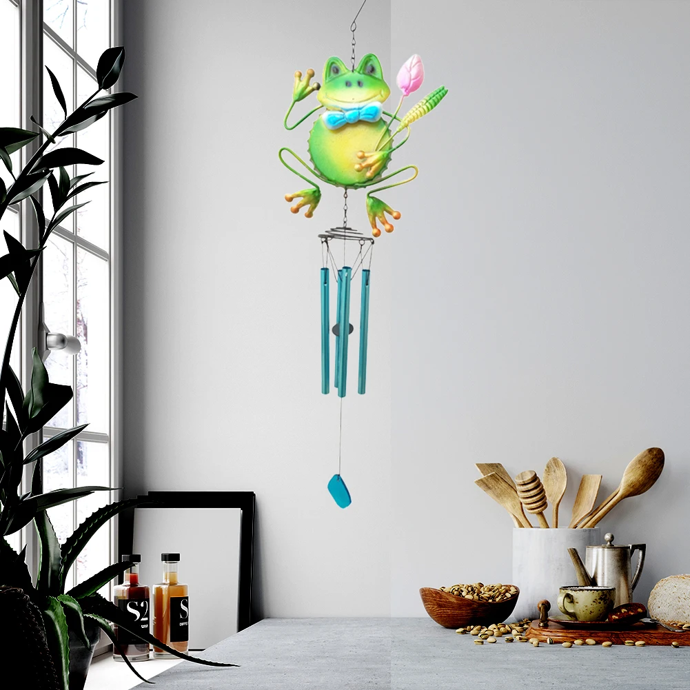 Creactive Iron Art Frog Wind Chimes Aluminum Tube Hanging Pendant Windbells Garden Yard Vertical Hanging Decoration
Creactive Iron Art Frog Wind Chimes Aluminum Tube Hanging Pendant Windbells Garden Yard Vertical Hanging Decoration