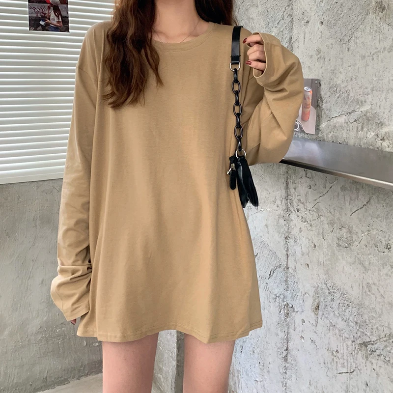 XZ302 2021 new loose mid-length bottoms missing bottoming haze blue long-sleeved T-shirt top women
XZ302 2021 new loose mid-length bottoms missing bottoming haze blue long-sleeved T-shirt top women