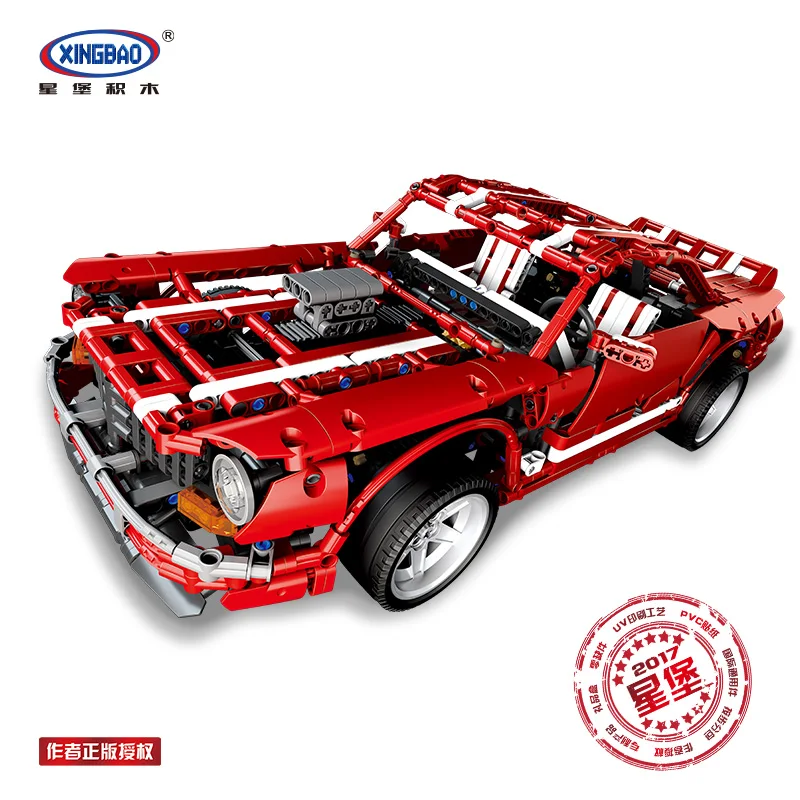 Набор моделей XINGBAO Lepins Creator MOC набор для Ford mustang развивающие строительные блоки