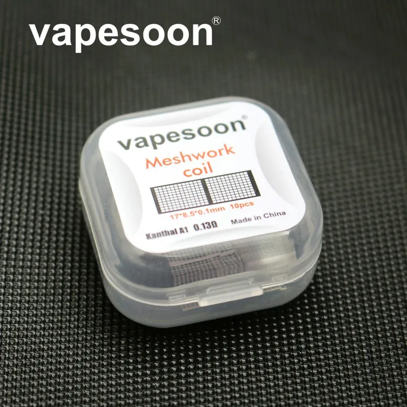VapeSoon (10pcs/pack) 17*8.5*0.1mm nexMESH A1 0.13ohm 0.14ohm Mesh Coil DIY Vaporizer for Profile RDTA & Profile M RTA etc