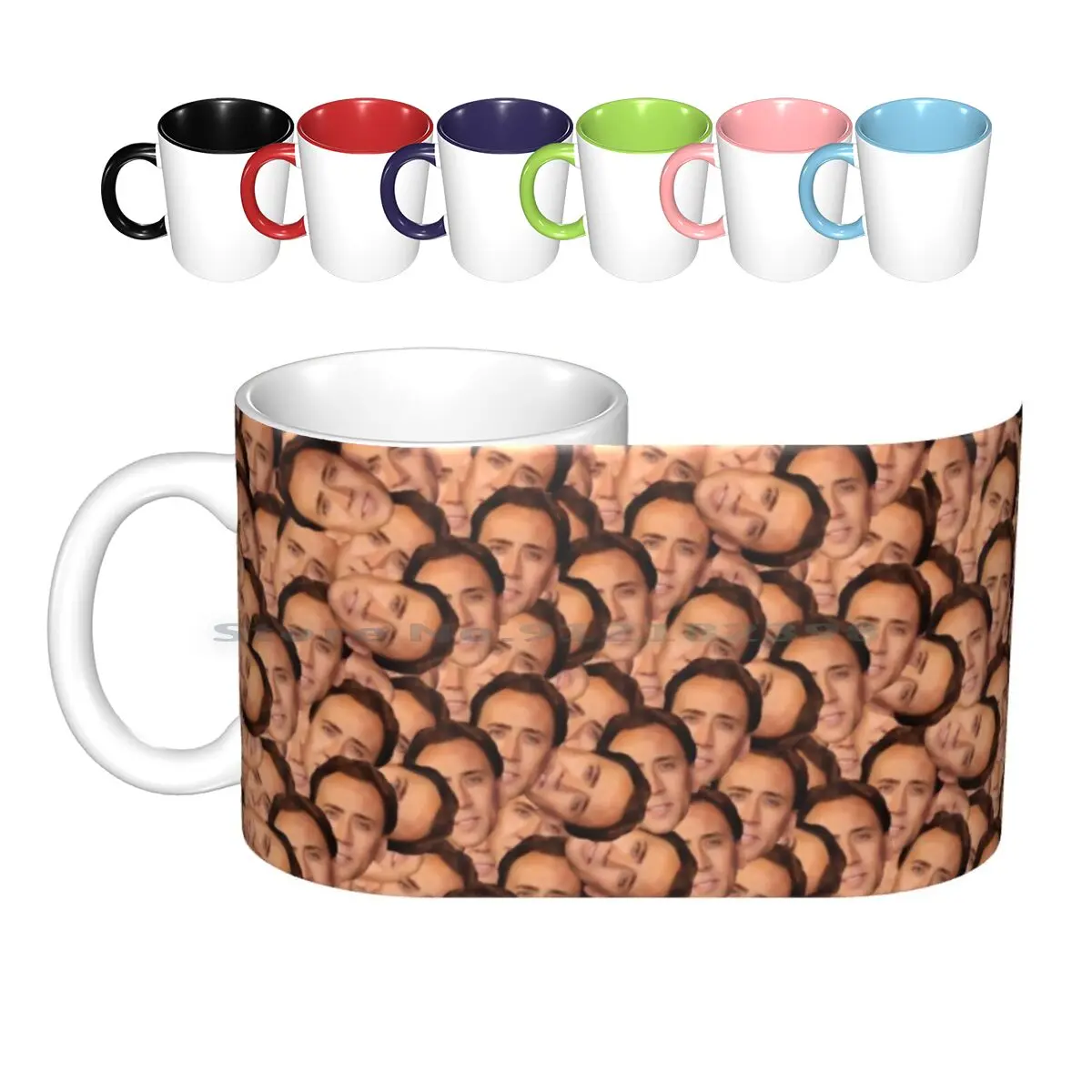 

Nicolas Cage Texture ( For All Your Cage Needs ) Ceramic Mugs Coffee Cups Milk Tea Mug Nicolascage Nicolas Cage Celebrity Handy