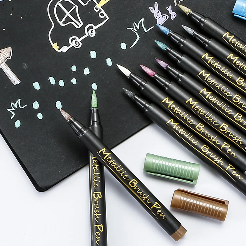 10 /12Color Metallic Marker Pens Set Assorted Premium Paint Pen Writing for Black Paper Wedding Guest Book Craft Glass Supplies
10 /12Color Metallic Marker Pens Set Assorted Premium Paint Pen Writing for Black Paper Wedding Guest Book Craft Glass Supplies