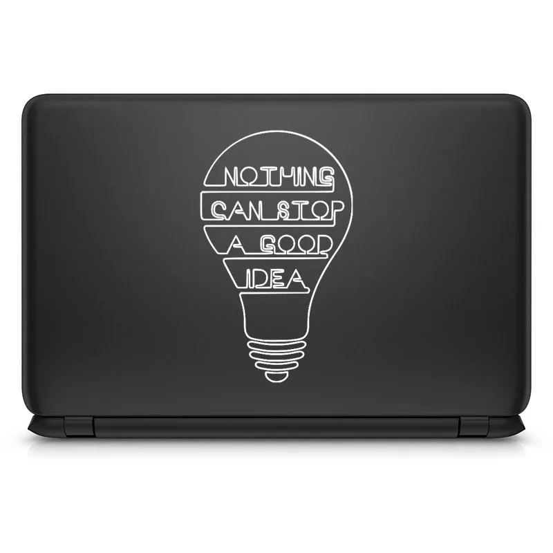 idea Bulb Quote Laptop Sticker for Macbook Pro 16" Air Retina 11 12 13 15 Inch Mac Book Skin Accesorios Ideapad Notebook Decal |