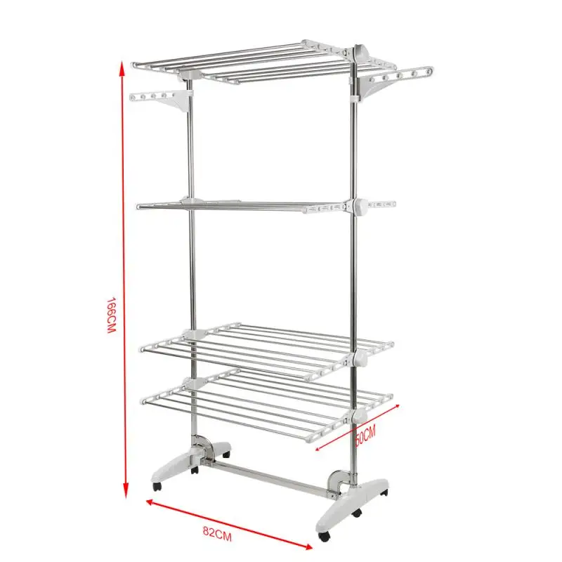 Adjustable Telescopic Rolling Clothing Garment Clothes Airer Horse Stainless Laundry Rack Hanging Drying Folding Hanger HWC
Adjustable Telescopic Rolling Clothing Garment Clothes Airer Horse Stainless Laundry Rack Hanging Drying Folding Hanger HWC