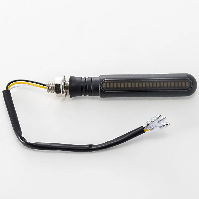 2PCS Motorcycle Turn Signals LED Flowing Water Flashing Lights Stop Signals Tail Flasher/Running Blinker DRL
2PCS Motorcycle Turn Signals LED Flowing Water Flashing Lights Stop Signals Tail Flasher/Running Blinker DRL