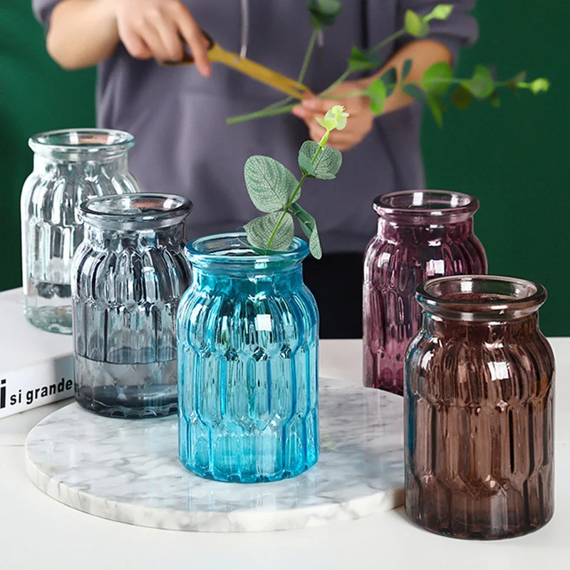 Vase Large-Mouth Hydroponic Vase Decoration Living Room Transparent Glass Flower Pot For Dried Flower Vases Maceteros
Vase Large-Mouth Hydroponic Vase Decoration Living Room Transparent Glass Flower Pot For Dried Flower Vases Maceteros