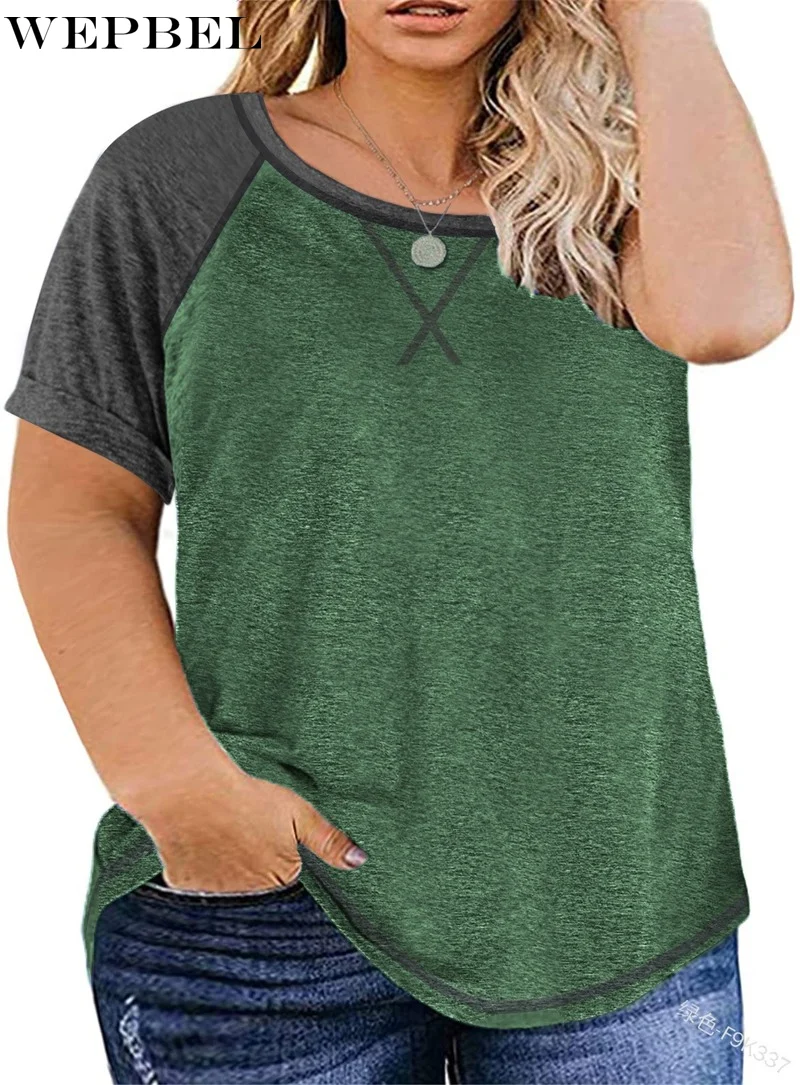 WEPBEL Women Spring Summer Fashion Loose Shirt Top Ladies Casual Short Sleeve O Neck Blouse T-shirt Plus Size
WEPBEL Women Spring Summer Fashion Loose Shirt Top Ladies Casual Short Sleeve O Neck Blouse T-shirt Plus Size